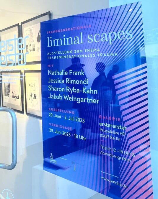 View of the exhibition “liminal scapes”, which dealt with transgenerational trauma from an artistic point of view. Berlin in summer 2023.